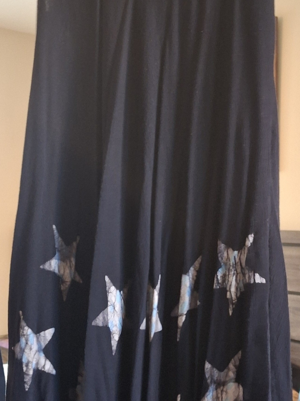Blue Maxi Dress with Star Accent